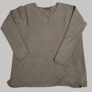 Vince Oversized Crew Easy Wool & Cashmere-Blend Sweater Size L